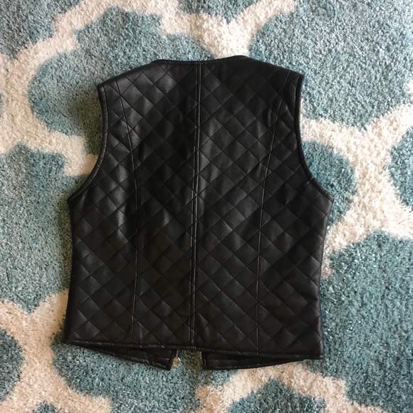 Quilted Leather Vest - Picture 2 of 3